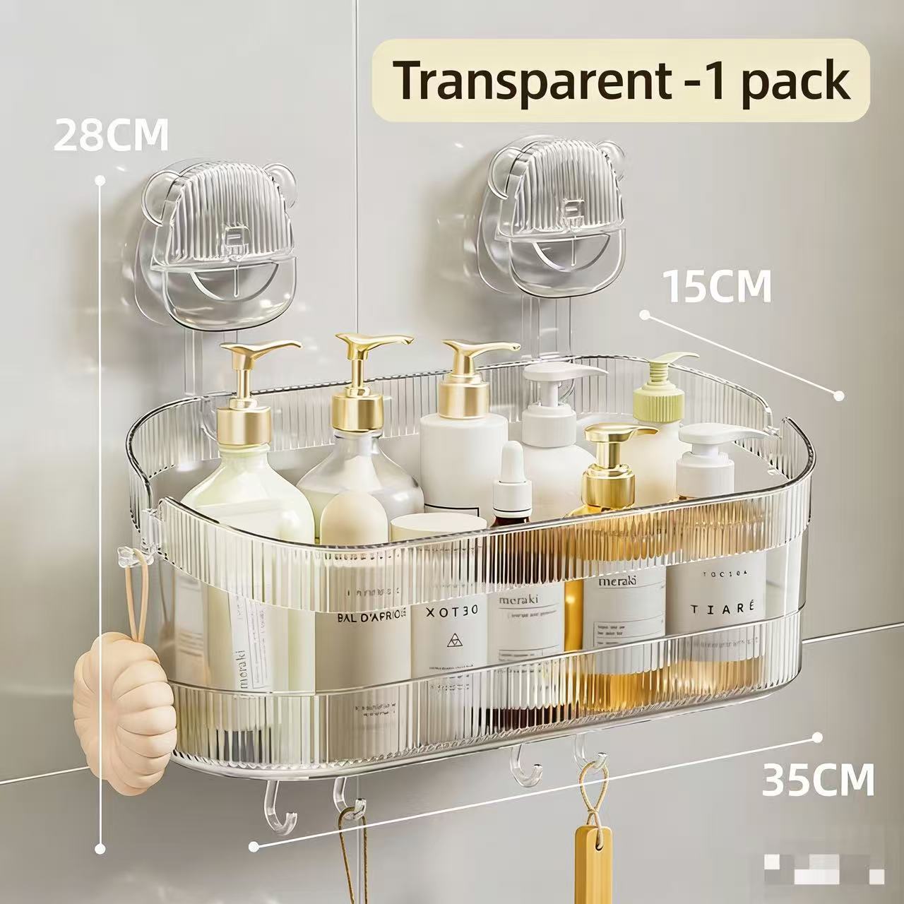 Extra large transparent+6 crochets