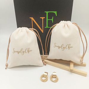 Nouveau produit Fournisseur d'usine Sac à bougies Sac à cordon Pochette en coton à cordon - Product Image 3