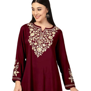 Wholesale Rayon <b>Top</b> with Design Plated and Print Work Short Kurti - Product Image 1