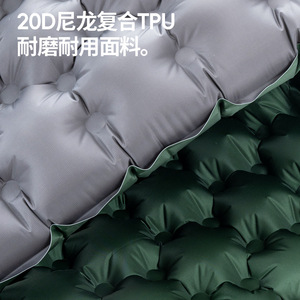 Beishanlang Inflatable Camping Mat 20D Nylon Composite TPU Lightweight Moisture Proof Rectangle Green Outdoor Sleeping Pad - Product Image 1