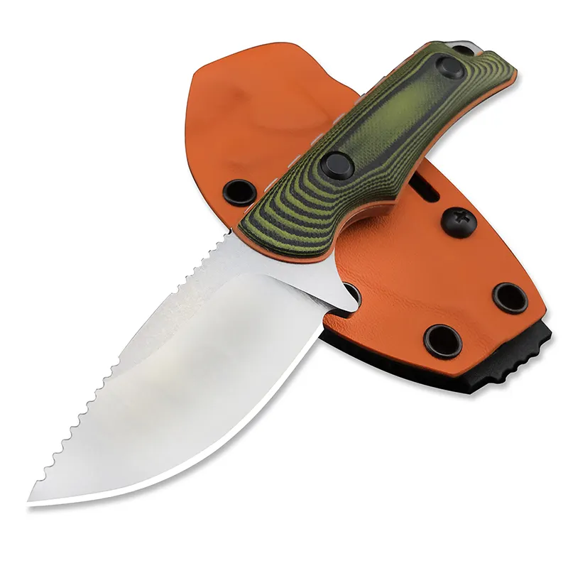 Gizli kanyon avcısı 15017 sabit bıçak avcılık kamp bıçağı G10 kolu açık taktik bıçak K kılıf ile