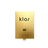 Boîte à tiroir de luxe personnalisée en or avec doublure en éponge, pelliculage mat, gaufrage, logo en creux, emballage cadeau haut de gamme recyclable pour