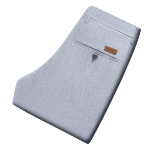 Pantalones de Vestir para Hombre, Ultra Fluidos, de Cintura Alta, Transpirables, Resistentes a las Arrugas, Fáciles de Cuidar, de Pierna Recta, de Poliéster/Algodón - Product Image 2