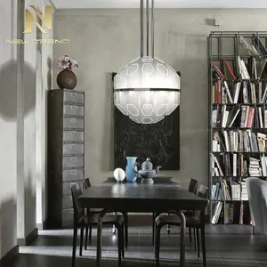 독특한 디자인 실내 장식 거실 식당 현대 천장 LED 유리 샹들리에