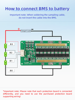 Carte PCBA XJ BMS Lifepo4 3S 45A 12V pour la protection de l'équilibrage de la batterie pour les petits outils électriques DIY