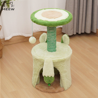 Tour pour chat en peluche sur le thème de l'avocat, hamac pour chat, griffoir en sisal, jouet interactif pour chaton, pour jouer et se reposer