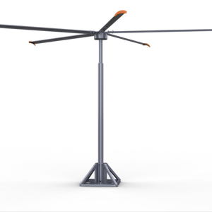 Installed Large 5M 16ft Floor <b>Standing</b> Aluminum Blade 220V/380V Low Noise 35-39dB Super Energy Saving IE5 Motor Ventilation <b>Fans</b> - Product Image 6