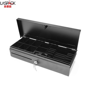 Caja Registradora con Tapa Abatible Metálica, Caja Registradora con Cerradura y Llave para Sistema POS, Tiendas Minoristas y Pequeños Negocios - Product Image 4
