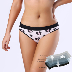Culottes menstruelles imprimées taille moyenne pour adolescentes, sans coussinets, 4 couches, anti-fuites, respirantes - Product Image 3