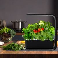 Nouveau design de serre domestique pour plantes, systèmes de culture hydroponique en conteneur à faible MOQ avec éclairage LED