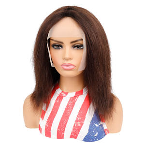 Perruques pour femmes café mixte hairl ace tête avant cheveux - Product Image 3