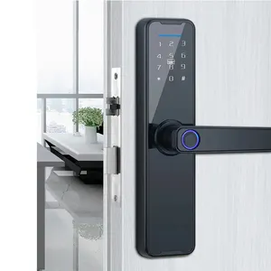 Aidmi Tuya Smart Biometric Digital Door Lock Keyless Deadbolt with Fingerprint Card and Key Entry WiFi Enabled Aluminum Alloy