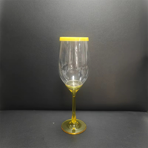 Bicchieri in plastica infrangibili per vino in plastica staccabile per <span class=keywords><strong>champagne</strong></span> in plastica <span class=keywords><strong>con</strong></span> stelo colorato per Whisky <span class=keywords><strong>Champagne</strong></span> - Product Image 2