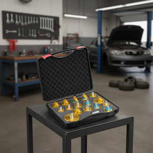 17-Pcs <b>Brake</b> Master <b>Bleeder</b> Adapter Kit Durable Handle For <b>Brake</b> Fluid Filling Fits Most Vehicles - Product Image 2