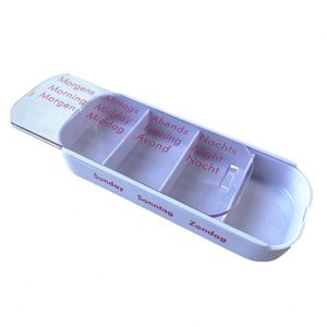 Pastillero Semanal de Viaje de Plástico con 28 Compartimentos, Personalizable, Venta al Por Mayor, Entrega en 7 Días - Product Image 4