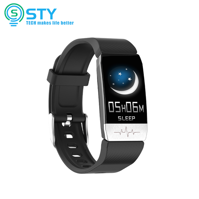 T1S T1 Ladies Smart Watch Sport Men Women Band Smart Bracelet With Body Temperature ECG Fitness Tracker Heart Rate Monitor