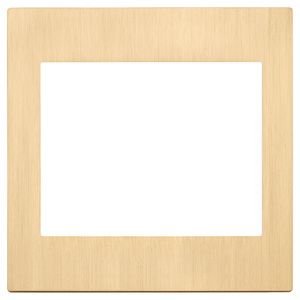 Placca per interruttore a parete in oro spazzolato 10,1 x 9,9 x 1,9 cm per copertura presa elettrica - Product Image 1