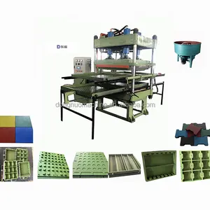 Rubber floor tile mat making machine/ gym fitness EPDM sheet brick press machine/ rubber tiles vulcanizing machine