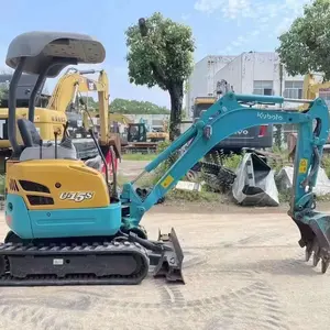 Excavadora de orugas pequeña de primera marca U-15, peso operativo de 1.5-5 toneladas, envío gratis, incluye motor, bomba, caja de cambios, PLC y cucharón. - Product Image 4