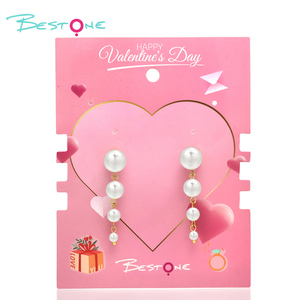 2025 New Hot Selling Jewelry 18K PVD Gold Plated Stainless Steel Water White Pearl Tassel Earrings Ready to Ship - Product Image 1