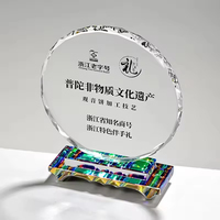 Индивидуальный прозрачный восьмиугольный хрустальный трофей с 3D лазерной гравировкой для почетных наград и памятных мероприятий