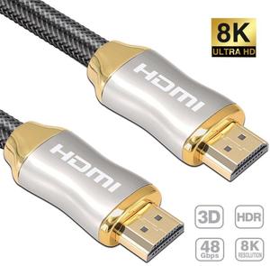 High Quality 2.1v Metal Shell UHD <strong>HDMI</strong> Cable High Speed <strong>Wire</strong> Support 8K 48Gbps Cable HDR Dynamic - Product Image 5