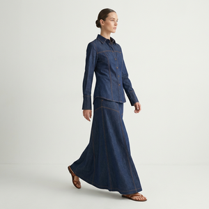 2026 New Islamic Clothing Two-Piece Casual Style Elegant Suit Pants <b>Set</b> Muslim Women's <b>Modest</b> Muslim Pants Denim <b>Set</b> - Product Image 1