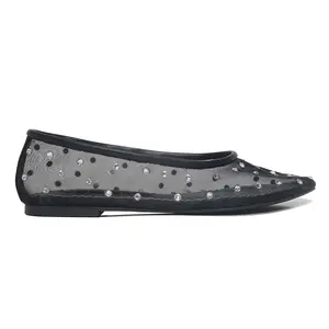 Maglia superiore con diamanti personalizzare sandalo piatto ballerina scarpe da donna scarpe casual moda scarpe brogue comfort sandali piatti