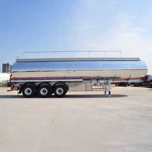 Semirremolque cisterna de combustible 12R22.5 38000L-50000L Capacidad Acero inoxidable 3 ejes 36000 litros Remolque cisterna de combustible - Product Image 5