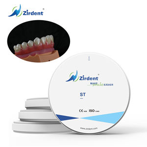 Zirdent buon prezzo CAD CAM St bianco fresatura dentale <span class=keywords><strong>Zirconia</strong></span> impianto dente ad alta resistenza Ht blocco di <span class=keywords><strong>Zirconia</strong></span> dentale bianco - Product Image 1