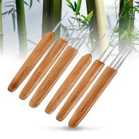 Grosir Harga Murah Pegangan Bambu Kait Crochet untuk Rambut Crochet Hook Gimbal