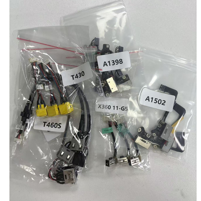 Laptop DC Power Jack Connector Flex Cable for DELL HP ACER MSI LENOVO ASUS SAMSUNG