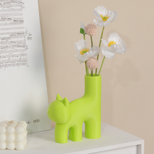 Roogo <span class=keywords><strong>Vase</strong></span> de sol en plastique queue d'animal artistique moderne pour mariage pour décoration de fleurs artificielles objet de décoration de petite <span class=keywords><strong>maison</strong></span> - Product Image 3