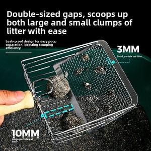 Pala para arena de gatos con mango de madera - Product Image 3