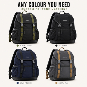 Mochila de Nailon de Gran Capacidad con Logotipo Personalizado al por Mayor, Mochila Casual con Tapa Abatible para Senderismo, Mochila de Viaje para Hombre, OEM ODM - Product Image 3