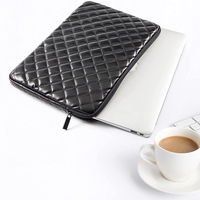 Sac de protection personnalisé en cuir PU matelassé gonflé pour ordinateur portable