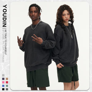 เสื้อสเวตเชิ้ตคอกลมยูดิน ยูนิเซ็กส์ ผ้าฝ้ายแท้เนื้อหนา ป้องกันขนร่วง ใส่สบาย มีกระเป๋า - Product Image 2