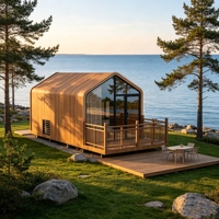 Maison préfabriquée de luxe de 20 pieds à prix d'usine, maison modulaire miniature pour séjour