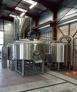 Полная система для приготовления пива с подогревом, 2000 л, 20 баррелей, пивоваренное оборудование с обслуживанием
