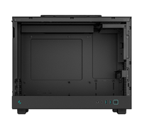 Boîtier d'ordinateur de jeu Deepcool CH160 PLUS noir et blanc, ultra-portable, à haut débit d'air, petit encombrement pour PC de bureau, en stock