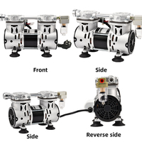 Pompe à vide à piston sans huile VN-60 220V OEM, faible bruit, corps compact, débit de pompage 60L/min pour la fabrication électronique en salle blanche