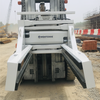 Pince à blocs de briques et de béton montée sur chariot élévateur Impetus Wontonne pour chantier de construction, avec garantie d'un an pour l'attache