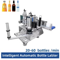Applicateur d'étiquettes numérique électrique automatique de bureau pour bouteilles de vin, de cola et de bocaux, avec écran tactile, pour étiquettes autocollantes en papier sur métal/verre, PLC