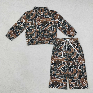 Ensemble 2 pièces décontracté pour filles Longlv, imprimé camouflage, écologique, haut sans manches et pantalon, tenue confortable - Product Image 5