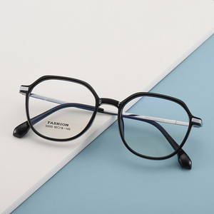 Đơn giản siêu ánh sáng chống bụi cận thị đa giác theo toa thiết kế trong suốt Kính phụ nữ người đàn ông kim loại + TR khung quang học - Product Image 4