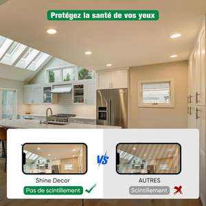 Современные встраиваемые светодиодные потолочные светильники с регулируемой яркостью, 220В, 7Вт, IP44, для спальни, 3000К/4000К/6000К, 67-80мм, точечный светильник для отелей - Product Image 6