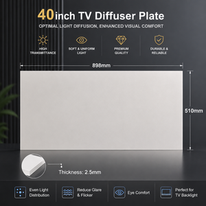 Placa Difusora para TV de 32 Pulgadas, 710x405mm, 1.5mm, Blanca Lechosa, Acrílica, Difusión de Luz Uniforme para una Mejor Visualización - Product Image 2