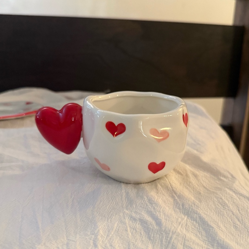 Red handle  single cup 300ml