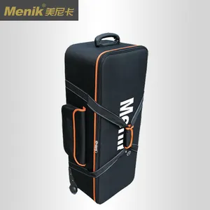 Menik Professional Photo Studio durevole fotografia Trolley borsa per il trasporto con cinghie scomparto imbottito ruota