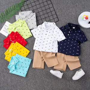 Summer Children's Clothing Sets Casual Cotton Boy Clothing Sets 2pcs T-shirt kids clothes Set